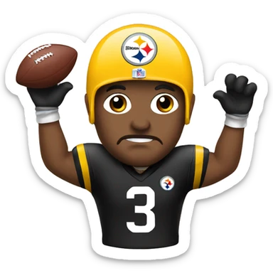 Steelers fan sticker