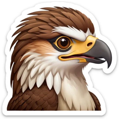 A philippine Eage smiling sticker