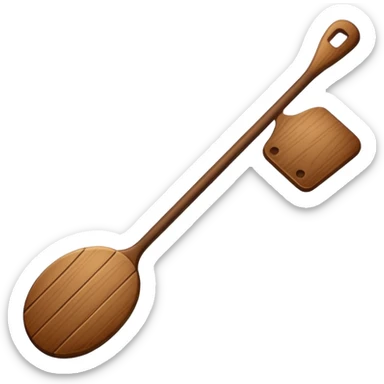 Black spanking-paddle sticker