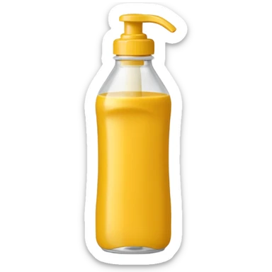Mustard bottle sticker