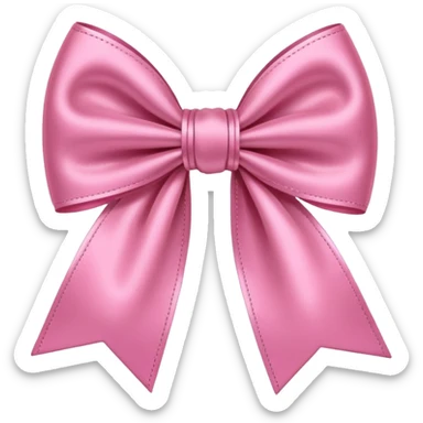 A pink bow
 sticker