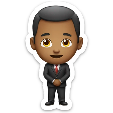 Man proposing sticker