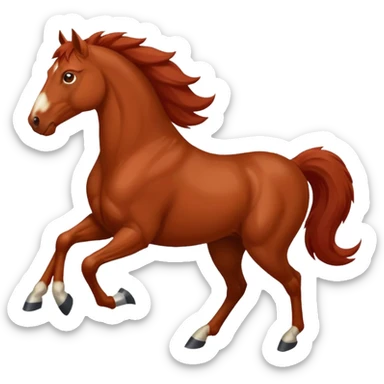 red horse 2026 year agressive running sticker