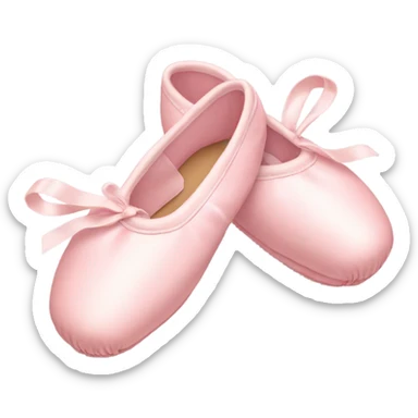 pastel pink ballet shoes sticker