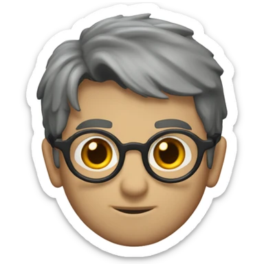 Varita de harry potter con un rayo sticker