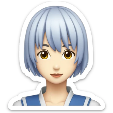 rei ayanami，full body，front view sticker