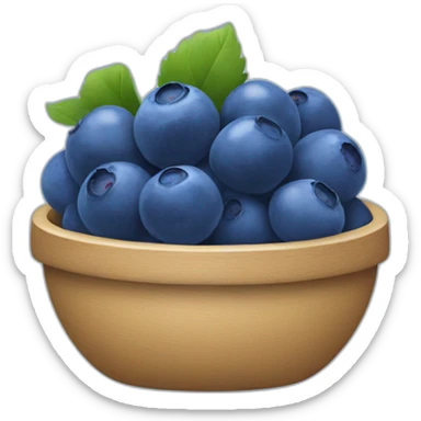 Blueberry sticker