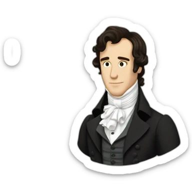 mr darcy pride and prejudice sticker