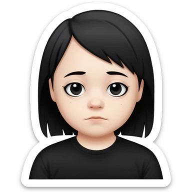 Emo with Down syndrome  sticker