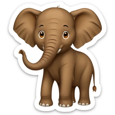 Elephant shooting poop out it’s trunk sticker