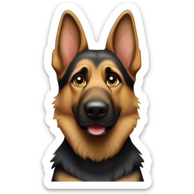 German shepherd dog sticker