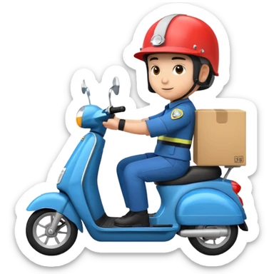 Scooter delivery sticker