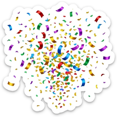 Confetti when user completes their streaming setup and starts streaming in real-time collaboration room sticker