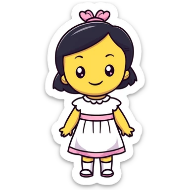 Alphabet girly sticker