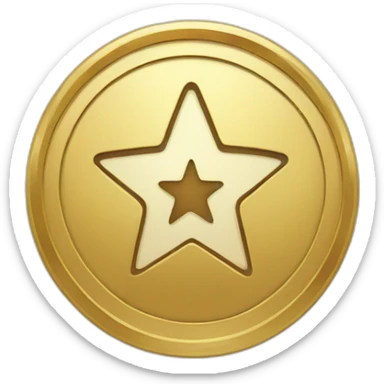 round-coin-with-star-inside sticker