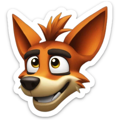 Crash bandicoot  sticker