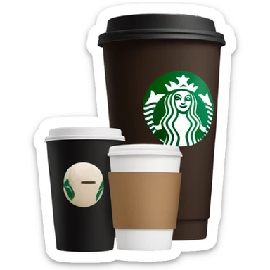 Starbucks coffee (black design) sticker