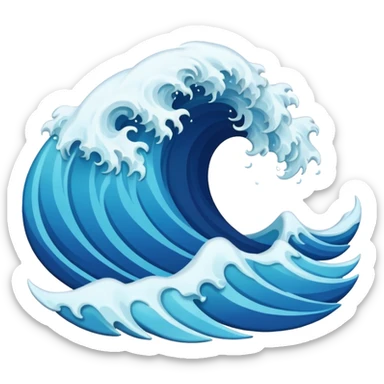 Ocean Waves sticker