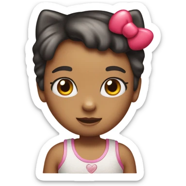 Hello kitty heart eyes sticker