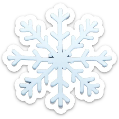 snow flakes sticker