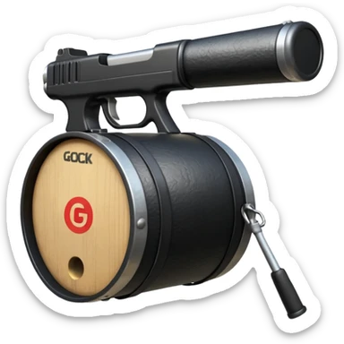 Glock with drum sticker