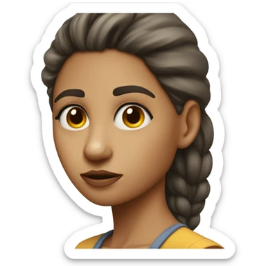 girl doing a judgy side eye  sticker