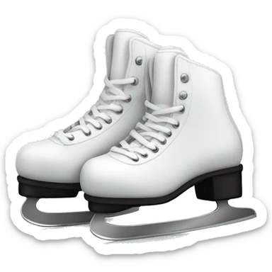 cute ice skates sticker
