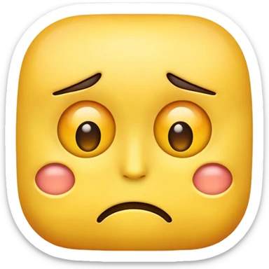 Emoji with eyebags sticker