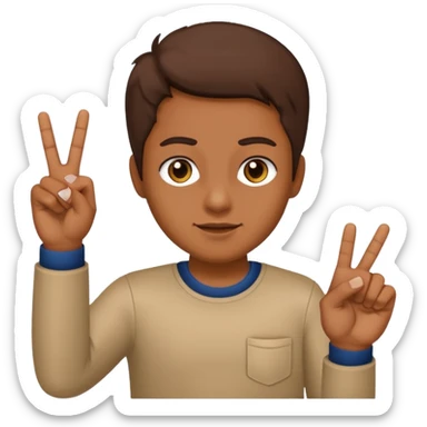 A brownskin holding the middle finger  sticker