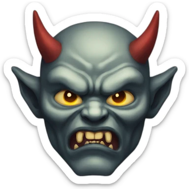 Inner demon oni sticker