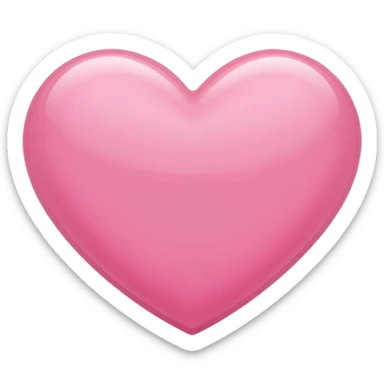 glossy, pink heart frutiger aero style sticker