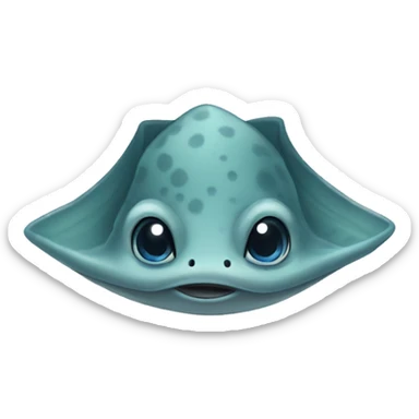 Cute stingray  sticker