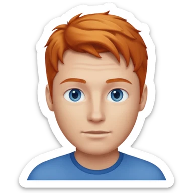 Why is he blonde make him ginger sticker