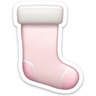  light pink Christmas stocking sticker