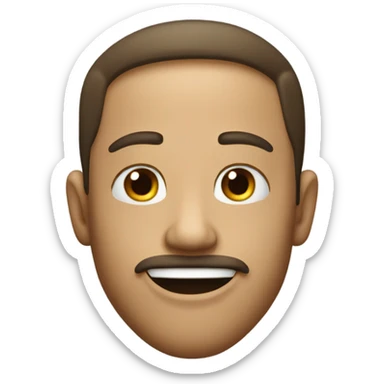 Dude biting his lower lip sticker