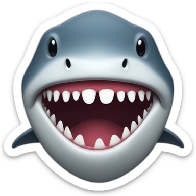 Shark with teeths sticker