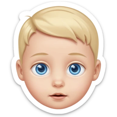 baby blue eyes sticker