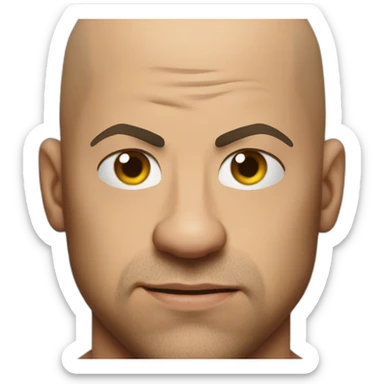 actor vin diesel angry sticker