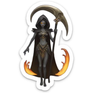 Reaper goddess sticker