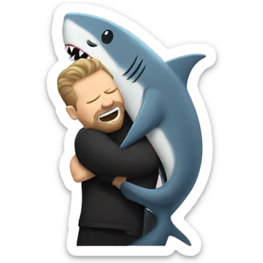 james hetfield hug shark sticker