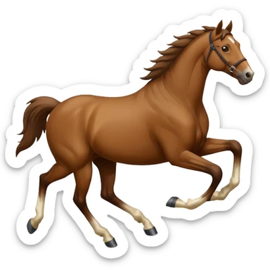 horse running sticker