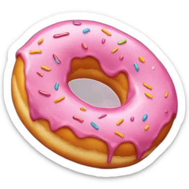 plain donut sticker