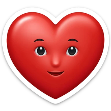 Un cœur écrit 100 % sticker