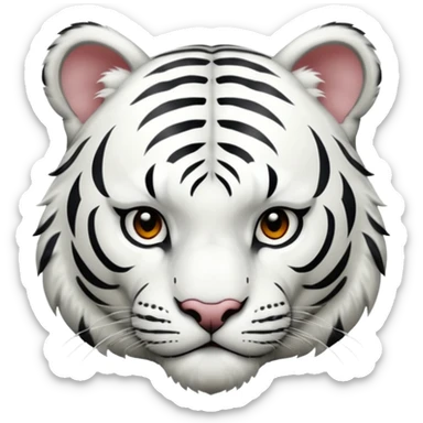 Tigre branco  sticker