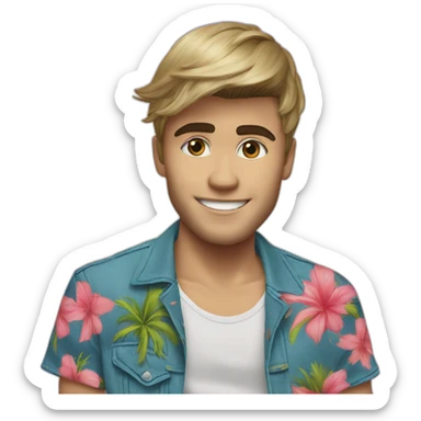 Justin Bieber Bora Bora sticker