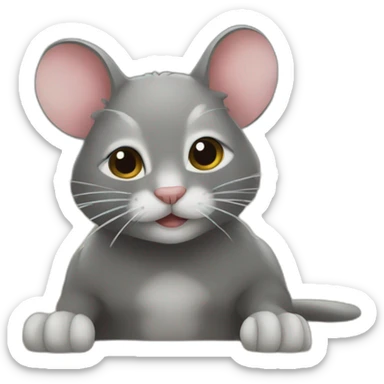 Raton laveur qui lave un chat sticker
