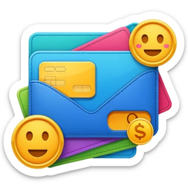 payment method flat style sticker