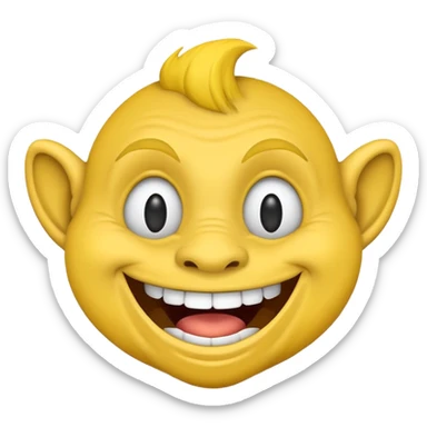 Troll face emoji sticker
