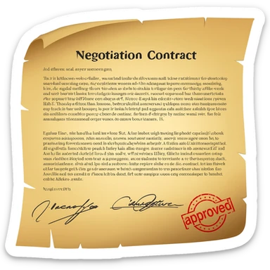 negotiation contract sticker