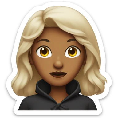 Witch with cat eyes  sticker